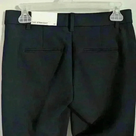 ANN TAYLOR |  The Straight Bi-Stretch Mid Rise Navy Blue Pants - Picture 4 of 5